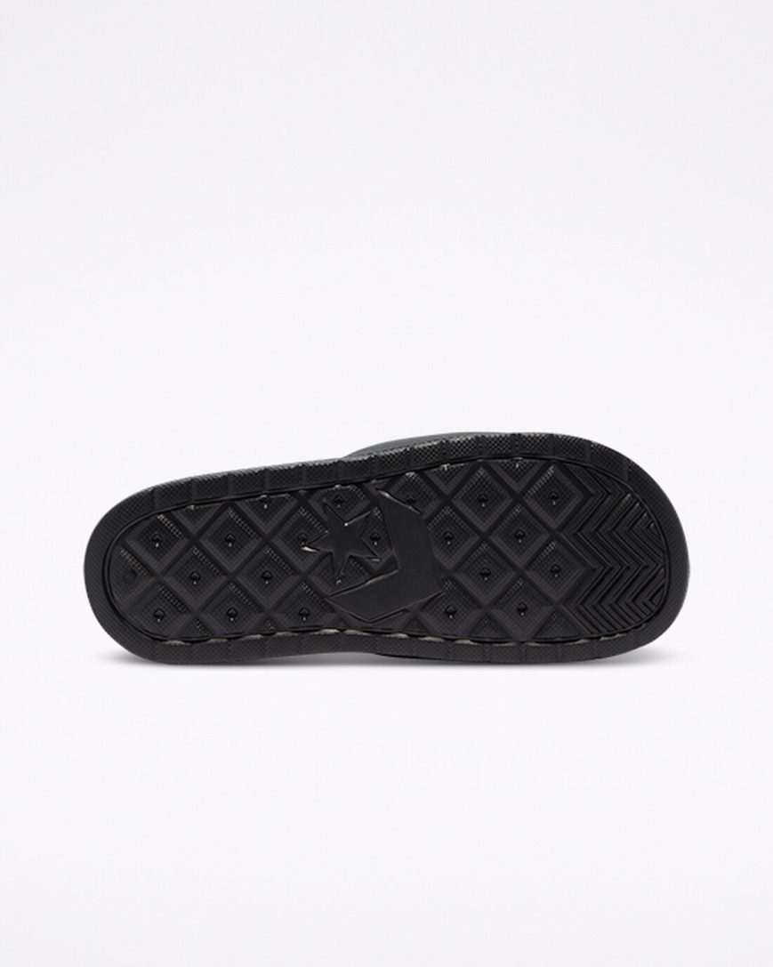 Women's Converse All Star Slides Black / White / Black | AU 6C854E